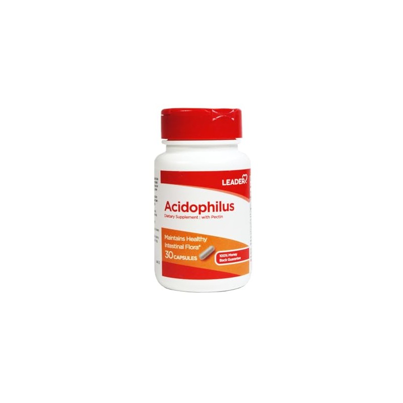 Leader Acidophilus Capsules 30 Count per Bottle