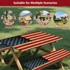 KENOBEE Picnic Table Cover with Bench Covers 8FT 3PCS, Camping