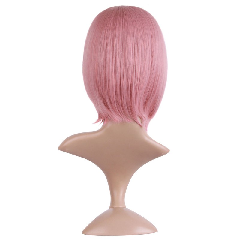 MapofBeauty MapofBeauty 12"/30cm Natural Ladies Short Straight Wigs Flat Bangs
