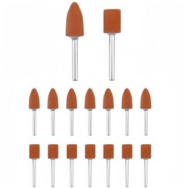 Dremel Sanding Attachments - 14 Pieces 7 x 10 mm Ball Head, Stone Grinding Polishing Head, Sanding Attachments for Dremel Rotary Tool Rotary Tool Accessories 1/8 Inch Shank for Grinding, Polishing