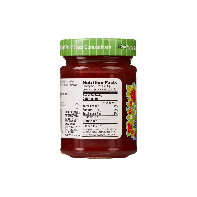 Crofters Crofter's Organic Strawberry Fruit Spread, 10 Oz