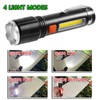 P50 LED Flashlight USB Rechargeable LED Flashlight Super Bright COB