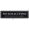 Kichwit 2 Pack No Soliciting Sign, Do Not Knock or