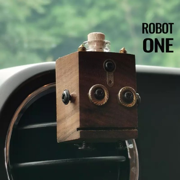 carsupportsline Steampunk Style Robot No.1 Car Air Freshener Diffuser Aromatherapy