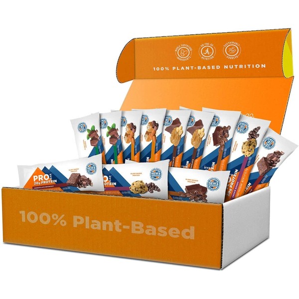 PROBAR - PROTEIN Bar, Variety Pack, Non-GMO, Gluten-Free, Healthy, Plant-Based Whole Food Ingredients, Natural Energy 12 Count (Pack of 1) - Flavors May Vary