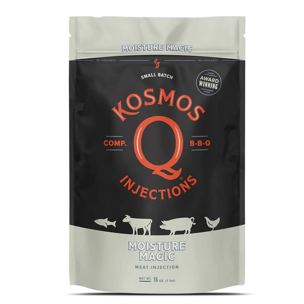 Kosmos Q Moisture Magic Meat Injection | Non-Seasoned Tenderizer & Marinade | Just Add Water