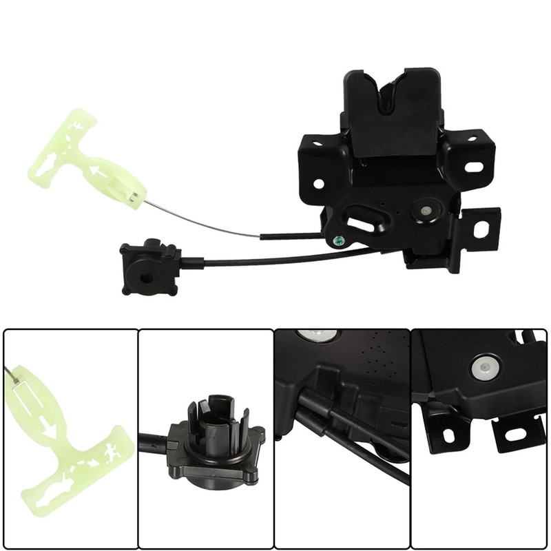 SEBLAFF Rear Tailgate Trunk Deck Lid Latch Lock Actuator w/Cable