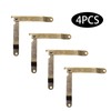Adyoney 4 Pack Medium Antique Brass Folding Lid Support Hinges,