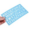 DS. DISTINCTIVE STYLE Alphabet Stencils Set of 4 Plastic Letter