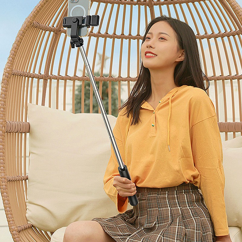 Selfie Stick Tripod Stainless Steel Multifunctional Detachable Compact Lightweight Selfie