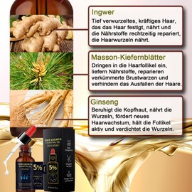 Ingwer Haarwuchs Shampoo Bar& Haarwachstum Ätherisches Öl, Ingwer Pflanze Shampoo Seife & Ätherisches Öl,Natürliches Bio Haarwuchsöl, Anti Haarausfall, Anti Haar Frizzing, Anti Schuppen &Anti-Juckreiz
