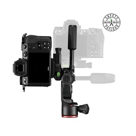 Manfrotto Befree 3-Way Live Head, 3-Way Head for Tripods, Fluid Head in Aluminium for Cameras and Video Cameras up to 6 kg, Ultra-Compact, Photography Accessories for Content Creation, Photo and Video