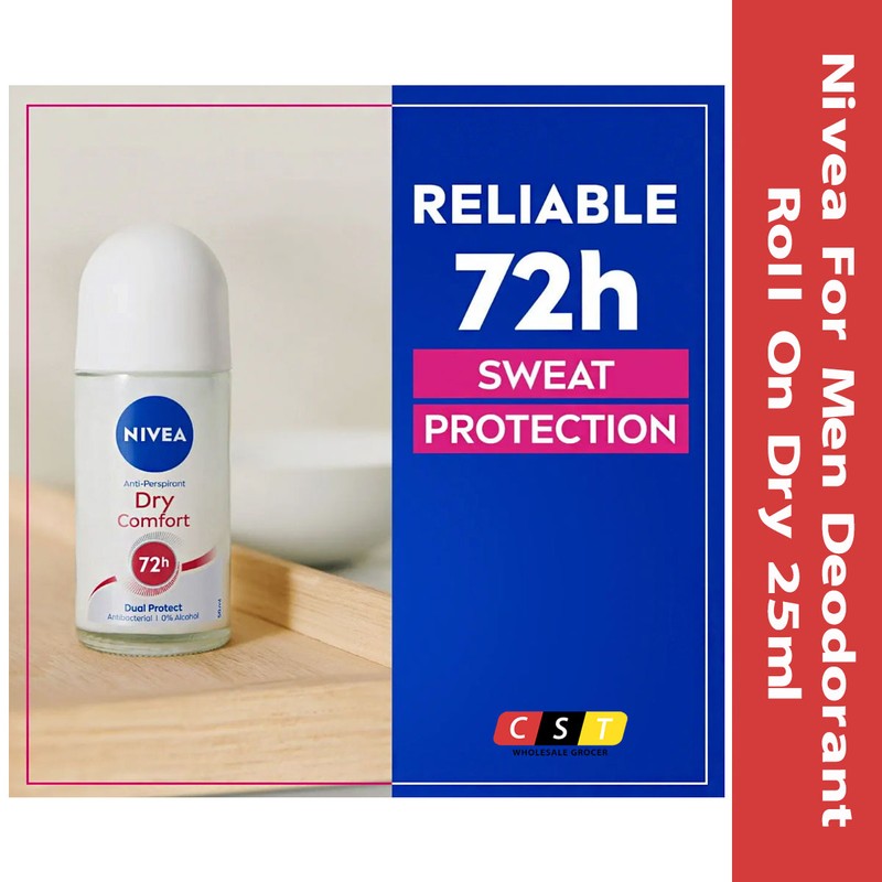 NIVEA FOR MEN Deodorant Roll On Dry 25ML