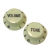 Lime Green guitar control knobs 0-10 scale 2x tone +