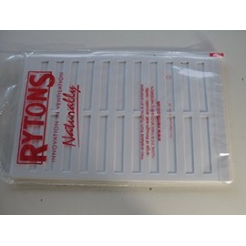 White adjustable Hit and Miss vent cover 9" x 6" with added flyscreen