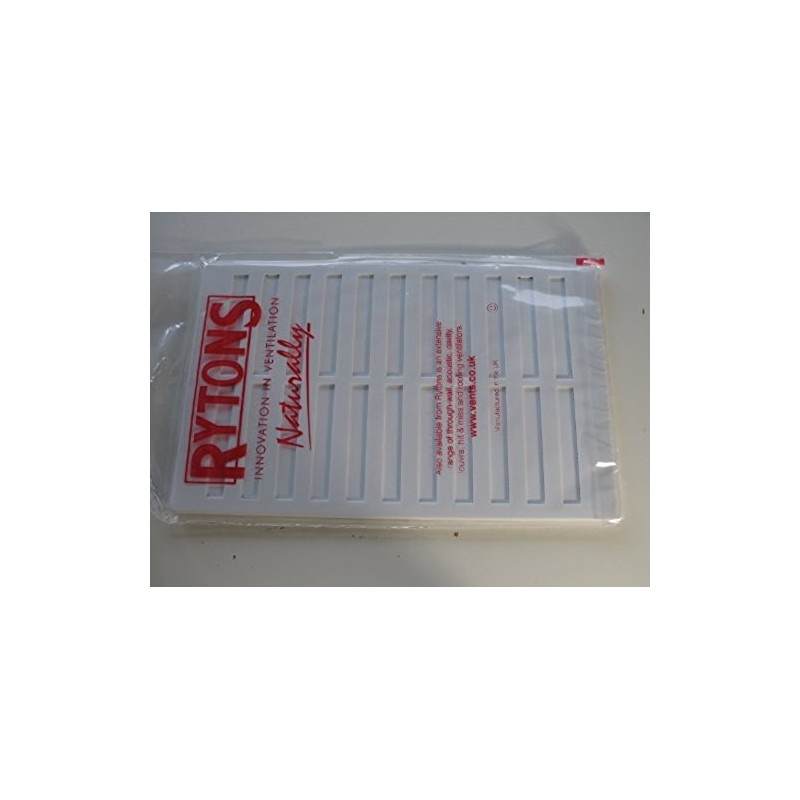 White adjustable Hit and Miss vent cover 9" x 6"