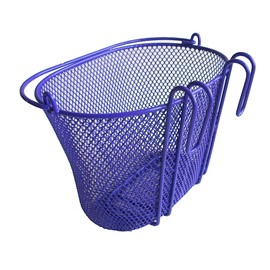 BIRIA Basket with Hooks Purple, Front, Removable, Children Wire mesh Small Kids Bicycle Basket, New, Purple