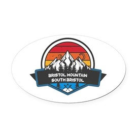 CafePress Bristol Mountain Ski South Bristol New York Euro Oval Car Bumper Magnet