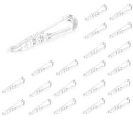 cyclingcolors 20x fermagli per camicia supporto abbigliamento fermaglio clip allegato plastica trasparente 9x40mm
