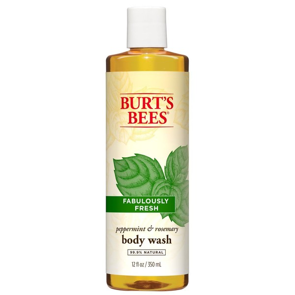 Burt's Bees Peppermint and Rosemary Body Wash, 12 Fluid Ounces