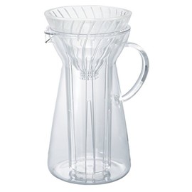 Hario V60 Glass Hot and Iced Coffee Maker, 700ml, Clear