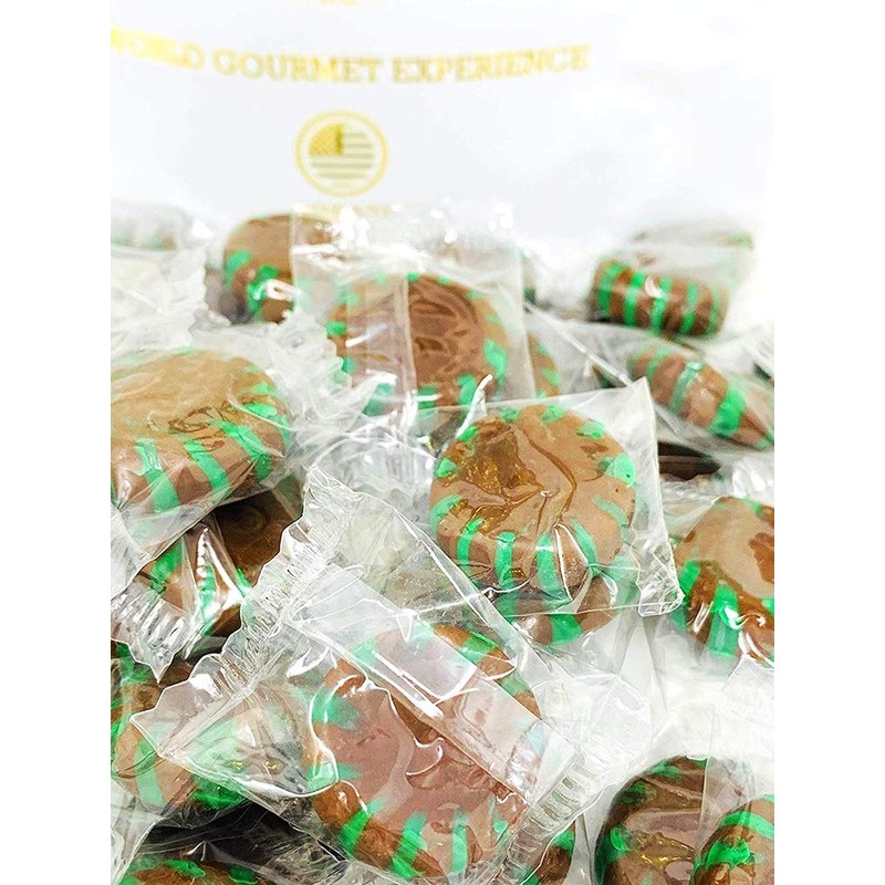 SweetGourmet Chocolate Mint Starlight | Clear Wrap Bulk Hard Candy