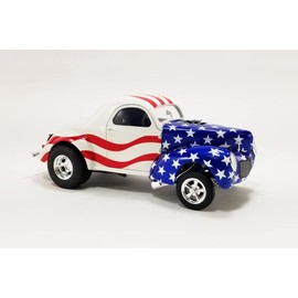 1940 Gasser, Red White and Blue - Acme A1800923-1/18 Scale Diecast Model Car