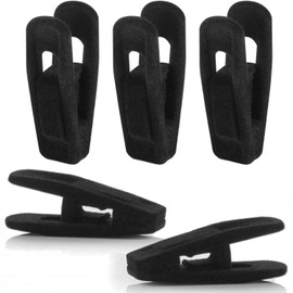 50 Pack Velvet Hangers Clips, Non-Slip Skirt Hanger Velvet Clips for Velvet Hangers, Strong Finger Clips Perfect for Thin Velvet Hangers Skirt Pant Suit Clothes, Velvet Baby Hangers Clips (Black)