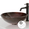 KECTIAKL Vessel Sink Mounting Ring Fit for Home Bathroom Glass