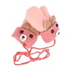 Children's Thick Double Knitted Winter Gloves with Plush, Baby Cartoon