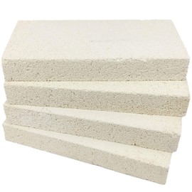 Lynn Manufacturing Insulating Fire Brick, Heat Insulation Block, Low Thermal Conductivity, 1.25" x 4.5" x 9" Split, Pack of 2, 2300-F Rated, for Kilns, Forges, Furnaces, Soldering, 3143R