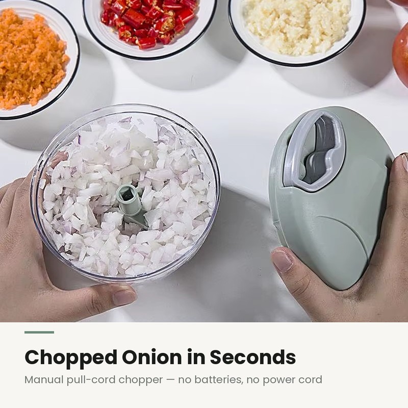 Manual Garlic Chopper & Meat Mincer – Vegetable & Onion