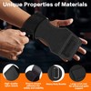 Weight Lifting Wrist Strap, Double-Layer Leather Wrist Straps for Gym