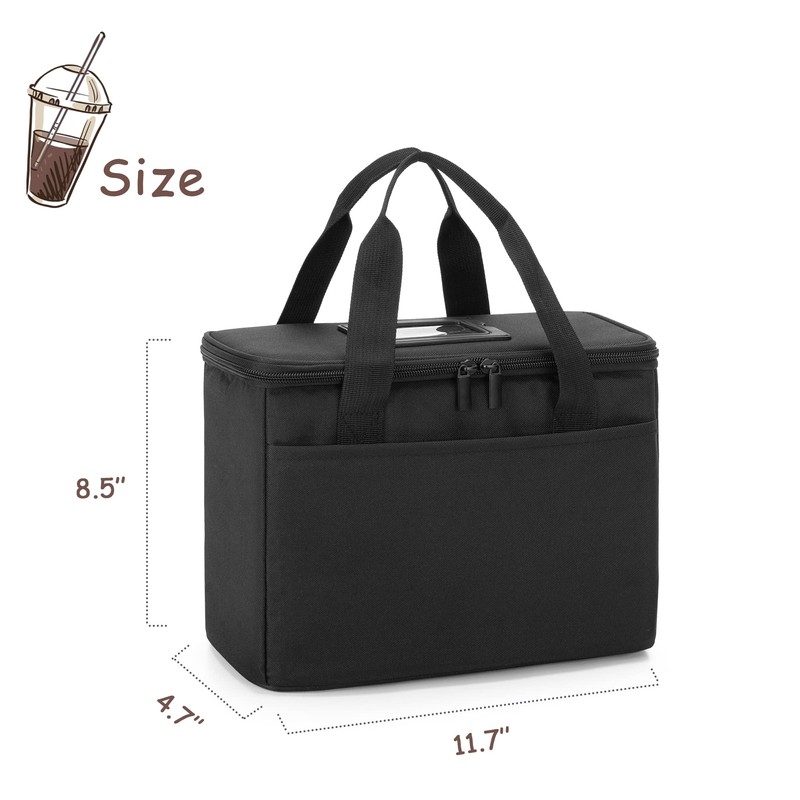 Trunab Drinks Holder Bag Insulated for Drinks 3 Cups, Cup