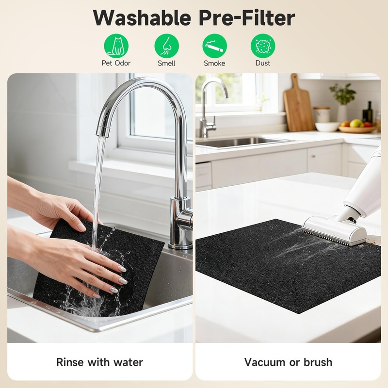 2 Pack A-2 Replacement Filter Compatible with AMEIFU A-2 Air