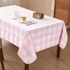 WAITER TREE Rectangle Checkered Tablecloth Water Resistant Spillproof and Washable