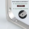 SAYAYO Wall Shelf Bracket 6 x 5 Inch, Stainless Steel