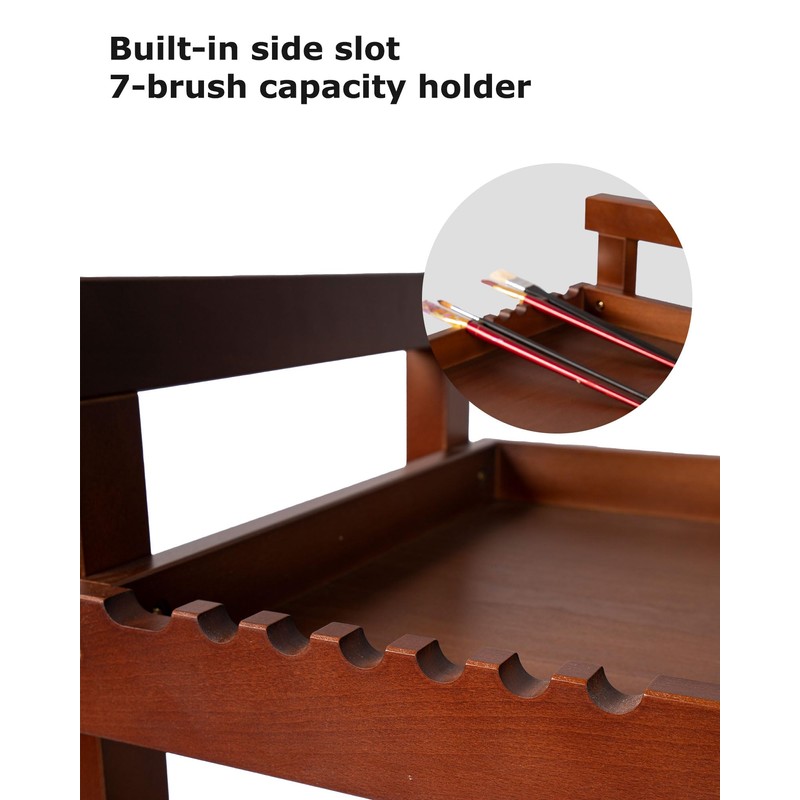 DJAR Art Cart Organizer, Beech Wood Storage Cart for Studio,