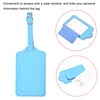 sourcing map Luggage Tag PU Holders, 12x7cm Baggage Label Identifier
