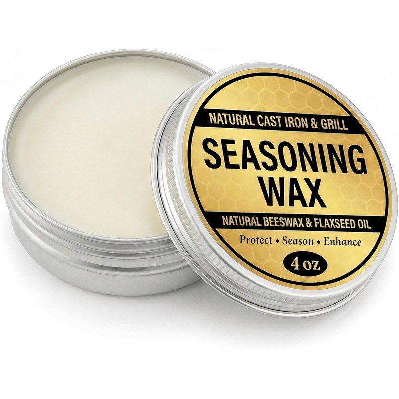 Cast Iron Seasoning Wax Conditioner for Skillet and Pan, Griddle