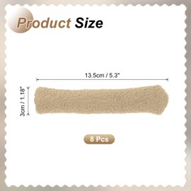 PATIKIL Knitted Door Handle Cover, 8 Pcs Antifreeze Anti-Scald Door Knob Protector Safety Cover Guard Sleeve for Summer and Winter Bedrooms Bathrooms Offices Furniture, Beige