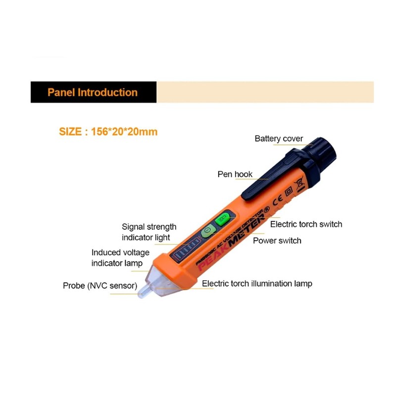 Voltage Tester, Non-Contact Voltage Tester, Pen, Wire Breakpoint Finder, Electric