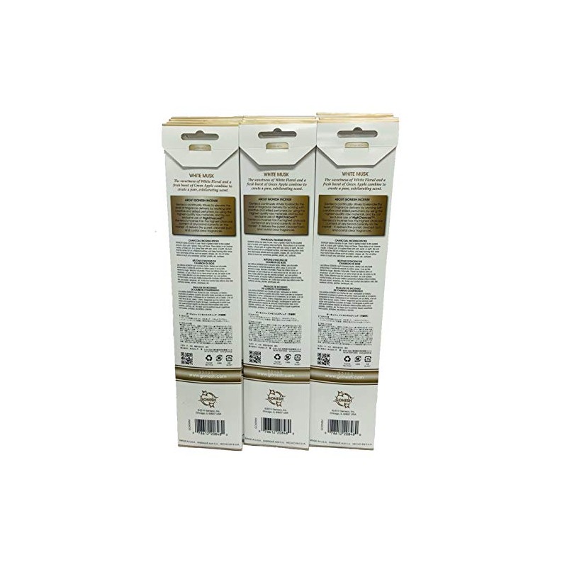 Gonesh White Musk Incense Sticks Total 240sticks