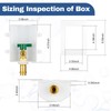1-PACK GUOFIS Icemaker Outlet Box with 1/2" Copper Press Inlet