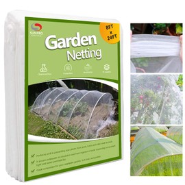 Garden Netting Pest Barrier, Plant Covers 8x24Ft Mesh Mosquito Net Bird Netting for Garden Protection, Plant Netting for Raised Garden Beds Row Cover