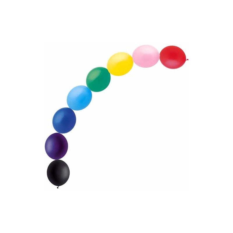 Linking Latex Balloons - 12" | Assorted Color | 15