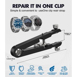 Freejoy Watch Spring Bar Plier Tool Kit, 6825 Spring Bar Tweezer Tool with Durable 8 Alloy Steel Pins for Watch Wrist Bands Strap Removal Repair Set (Blue)