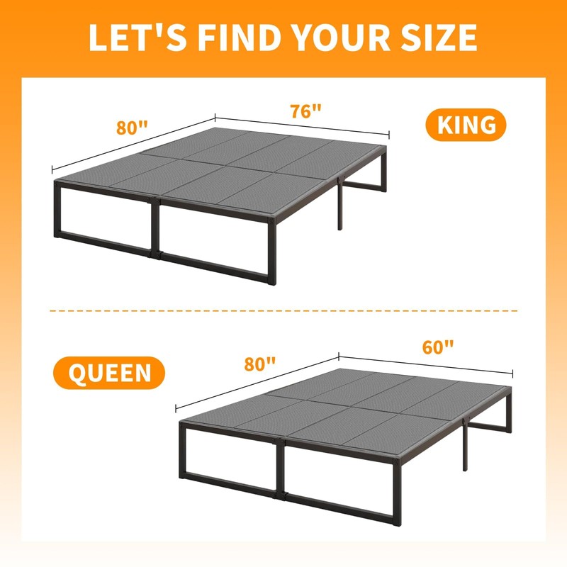 Voyla Upgraded Bunkie Board King Size Ultra Heavy Duty Anti-Sag