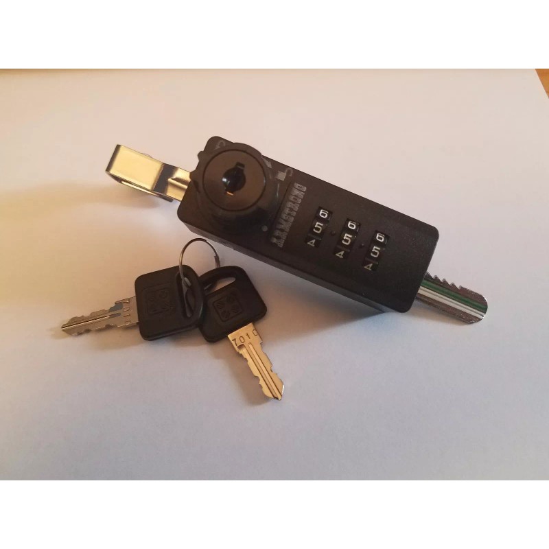 armstrong 3 digit Combination Ratcheting Lock For Showcase Sliding Glass