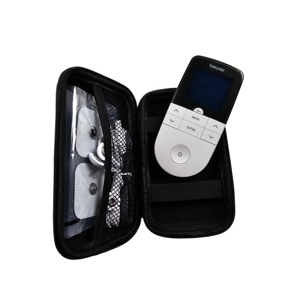 caseroxx Protective Case for TENS/EMS/Stimulation Current Devices Suitable for Beurer EM 49 / EM 59 Storage Bag Massager